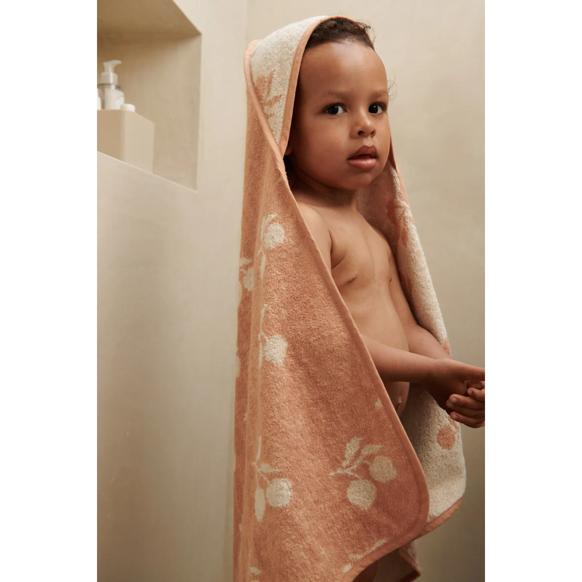 Alba Babyhandtuch mit Kapuze - Peach / Sea shell - Image 3