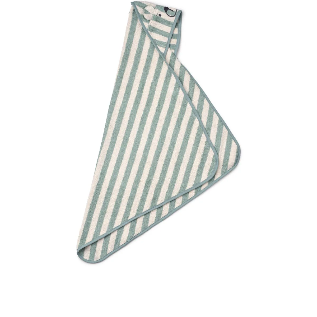 ALBERT Babyhandtuch mit Kapuze - Peppermint / creme de la creme - Image 2