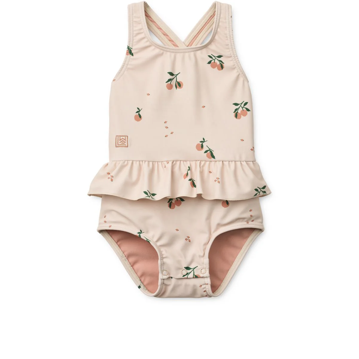 Amara Bedruckter Badeanzug - Peach / Sea shell