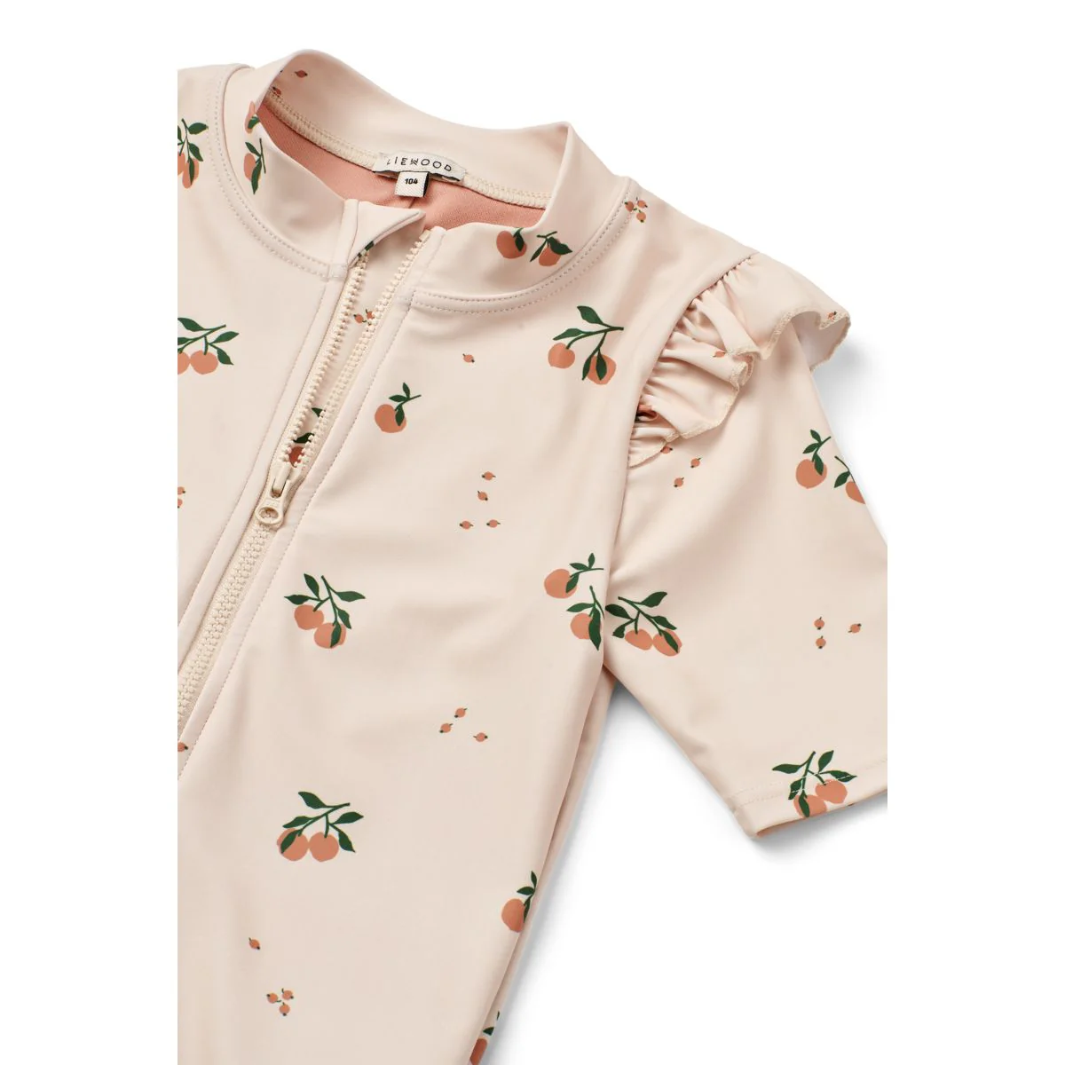 Amel Badeanzug mit Print in Jumpsuit-Passform - Peach / Sea shell - Image 3