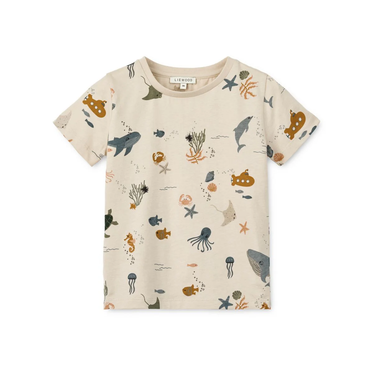 APIA bedrucktes Kurzarm-T-Shirt - Sea creature / Sandy - Image 2