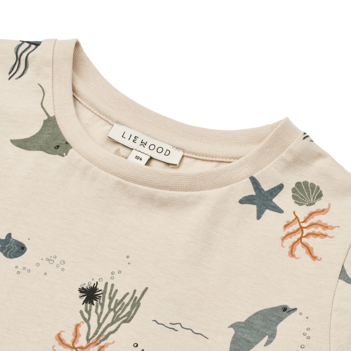 APIA bedrucktes Kurzarm-T-Shirt - Sea creature / Sandy - Image 4