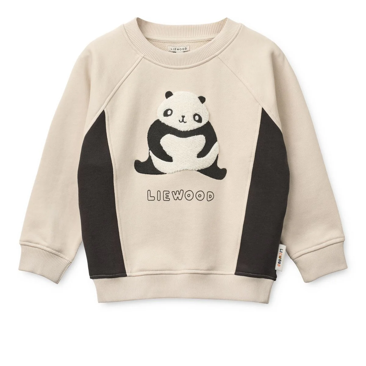 AUDE Sweatshirt mit Aufdruck - Panda / Sandy / dark grey