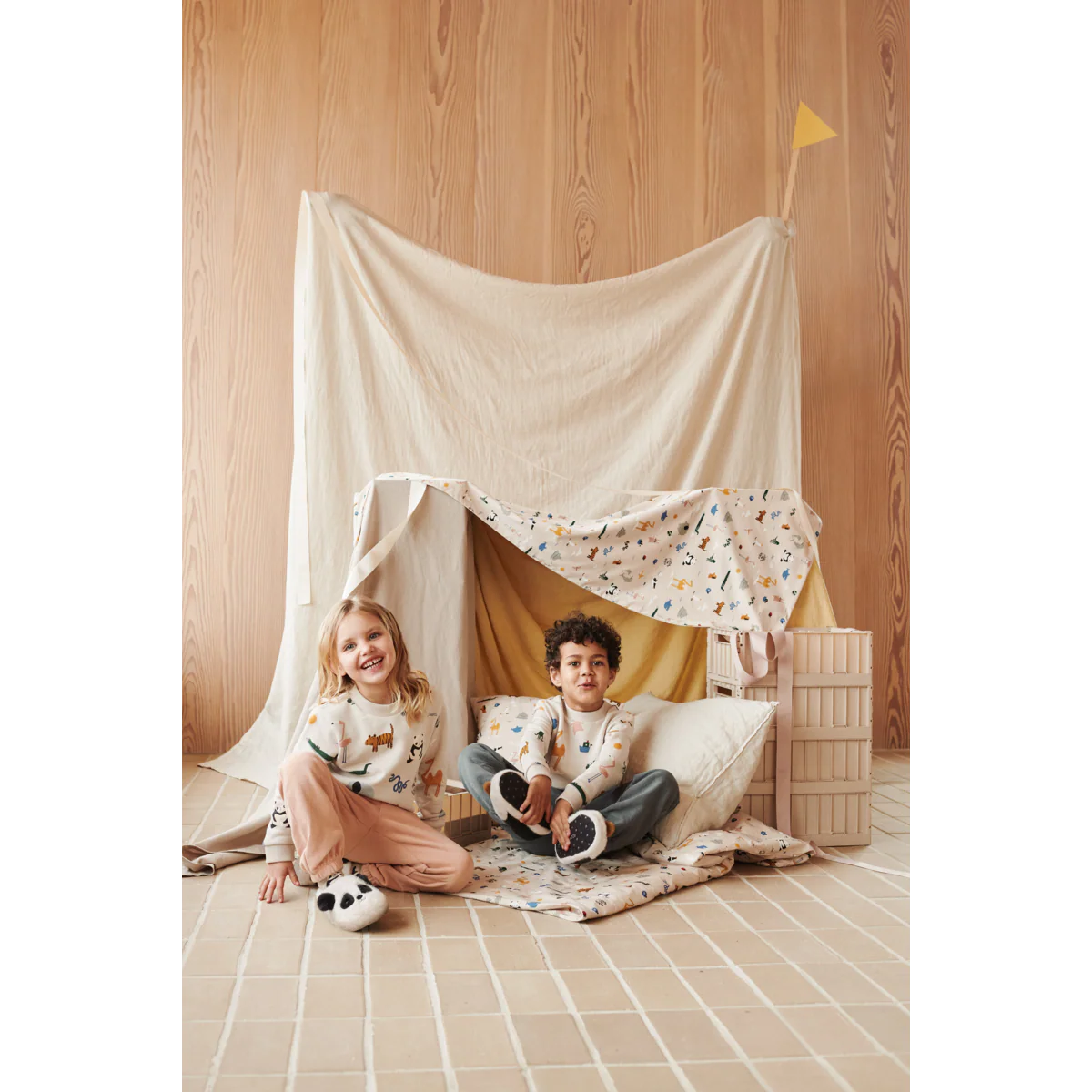 AVIAJA Panda Hausschuhe - Sandy / Dark grey - Image 6
