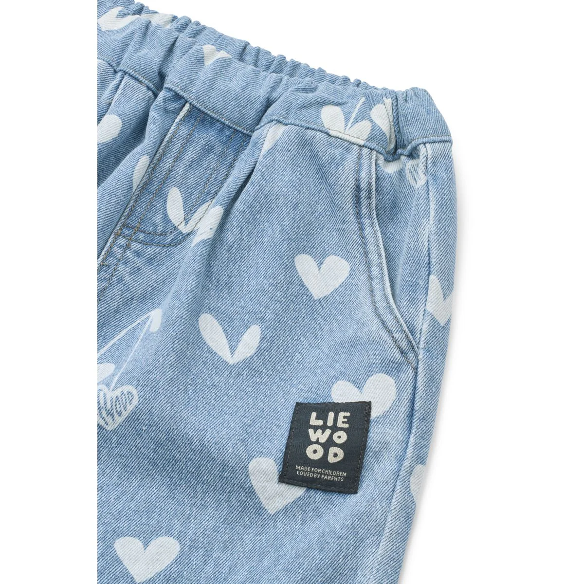 BORRIS bedruckte Jeanshose - Sweethearts / light blue denim - Image 3