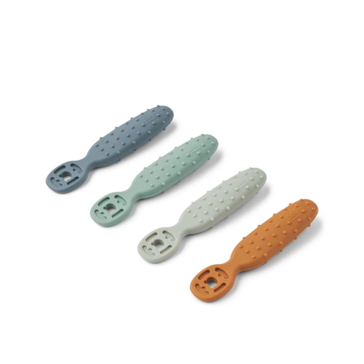 Caelia Baby Lernlöffel 4er-Pack - Whale blue multi mix
