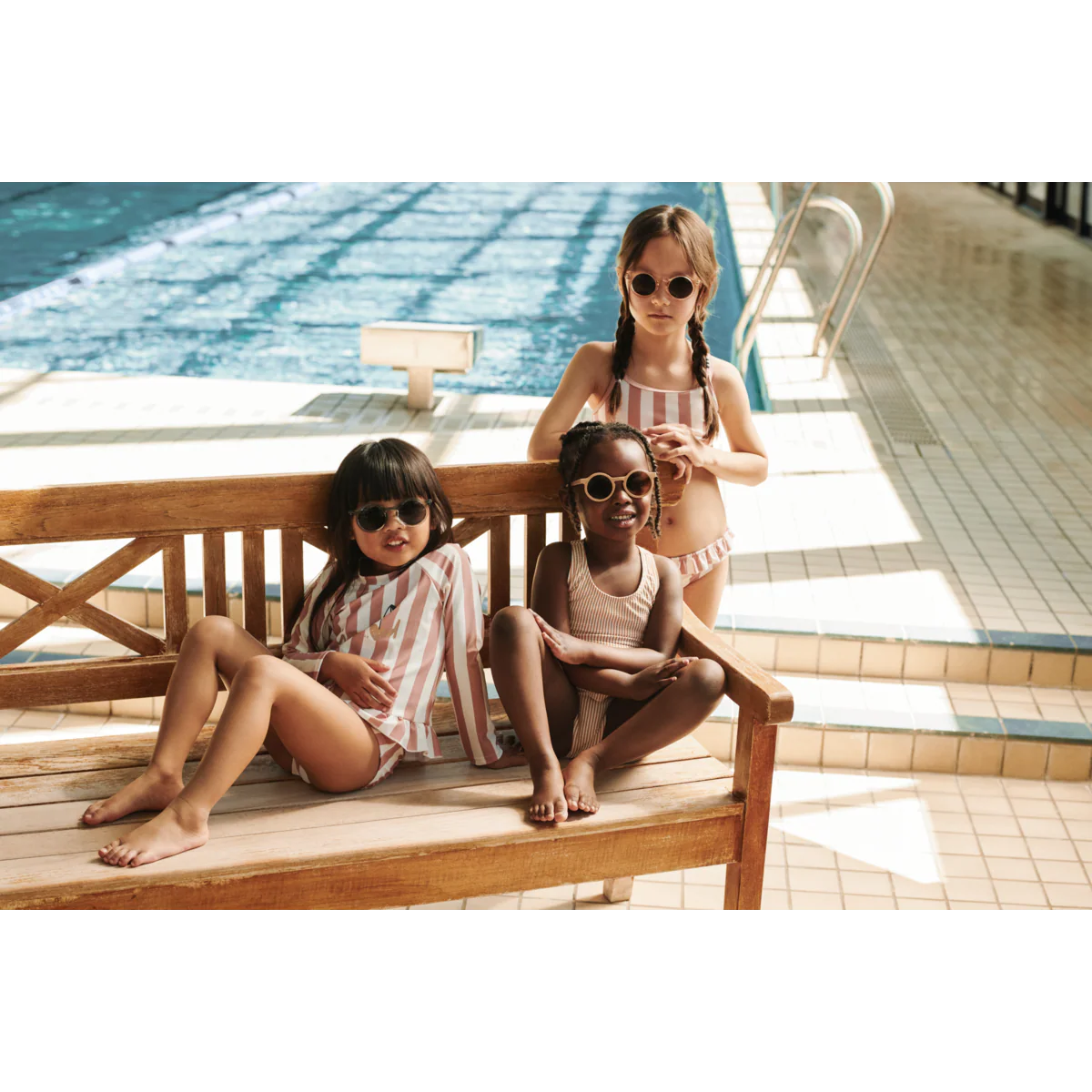 DAGNY Gestreiftes Badeset - Coral blush / creme de la creme stripe - Image 4