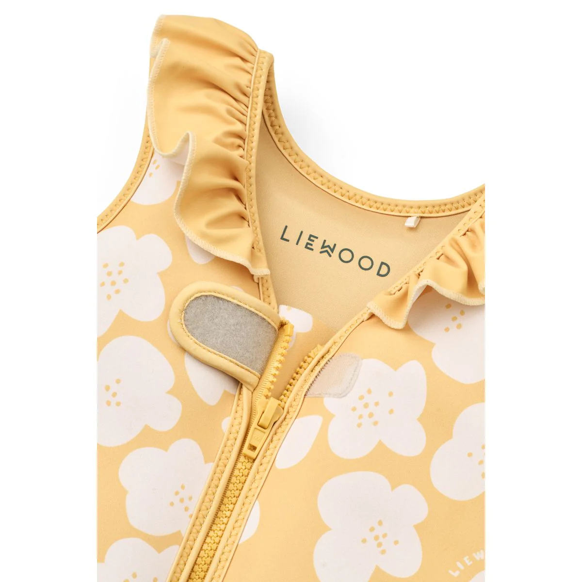 DOVE Schwimmweste mit Rüschen - Flower / Lemon yellow - Image 3