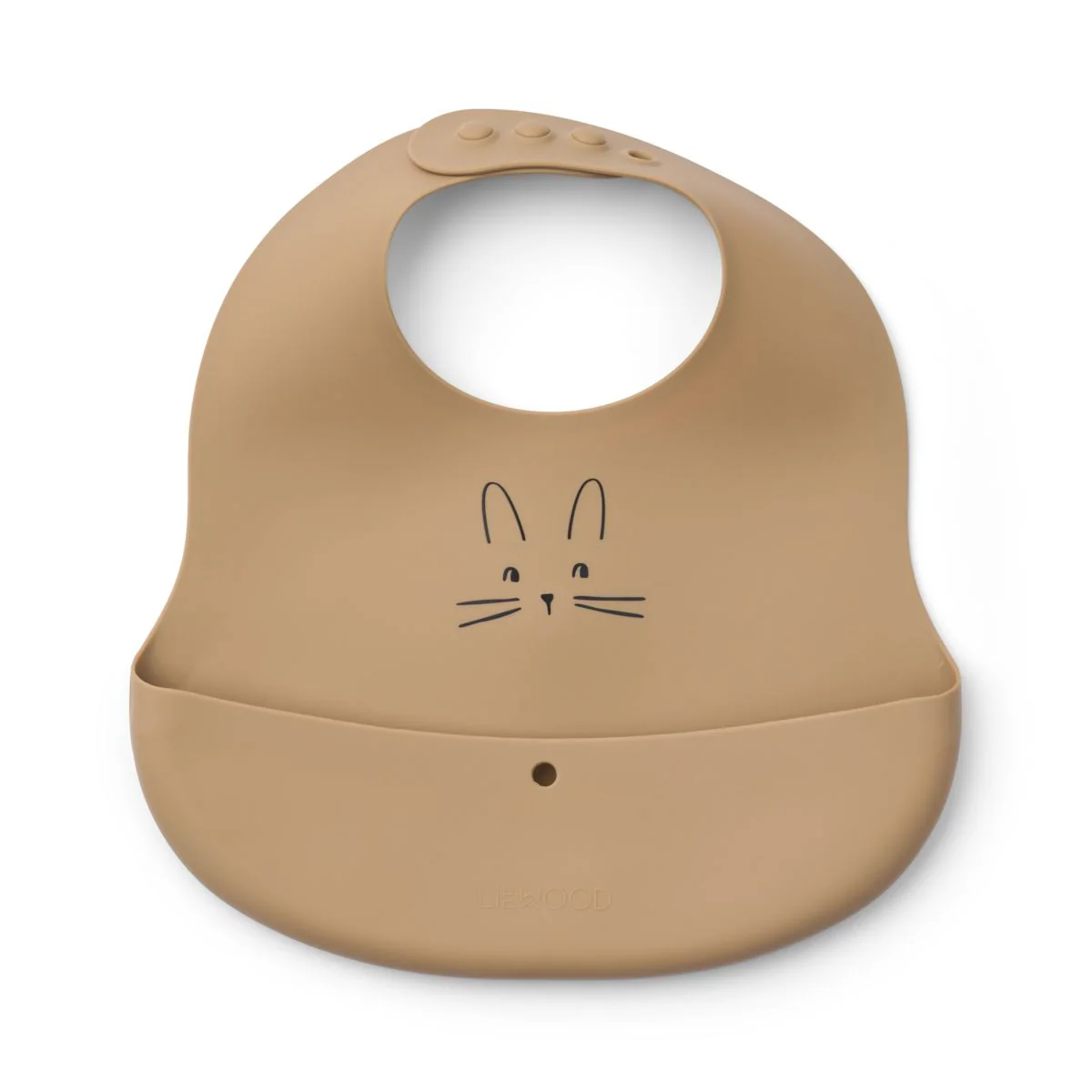 EMBER Bedruckte Lätzchen, 2er-Pack - Rabbit Sandy / Oat - Image 3