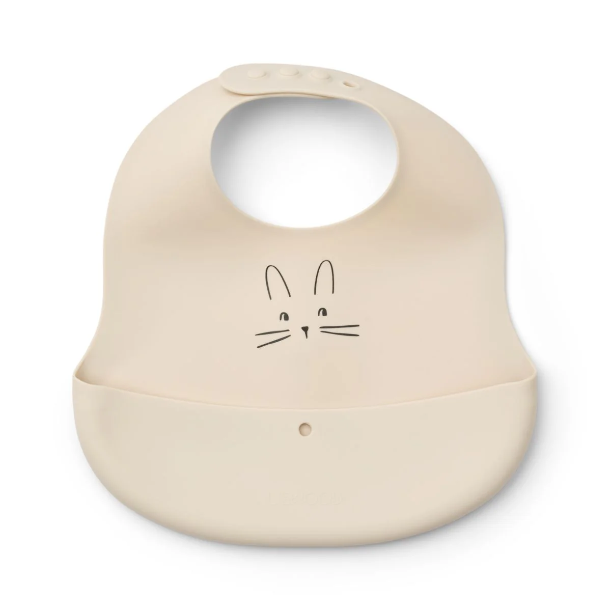 EMBER Bedruckte Lätzchen, 2er-Pack - Rabbit Sandy / Oat - Image 4