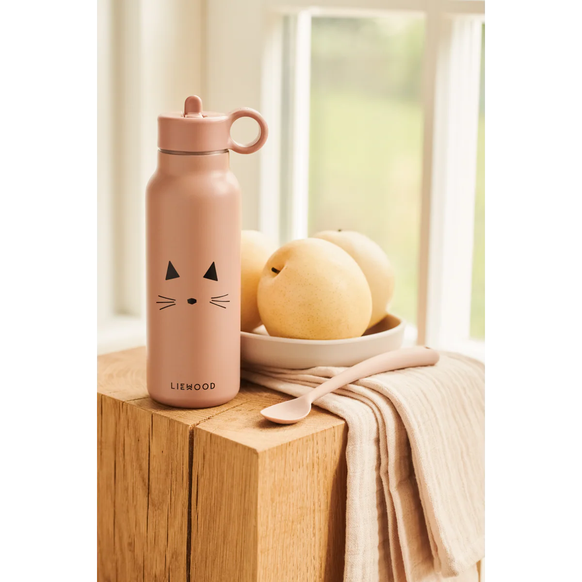 Falk Wasserflasche 350 ml - Cat dark rose - Image 3