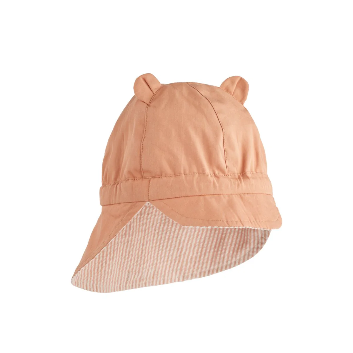 Gorm Sonnenhut aus Leinen - Y/D Stripe Tuscany rose / Sandy - Image 3