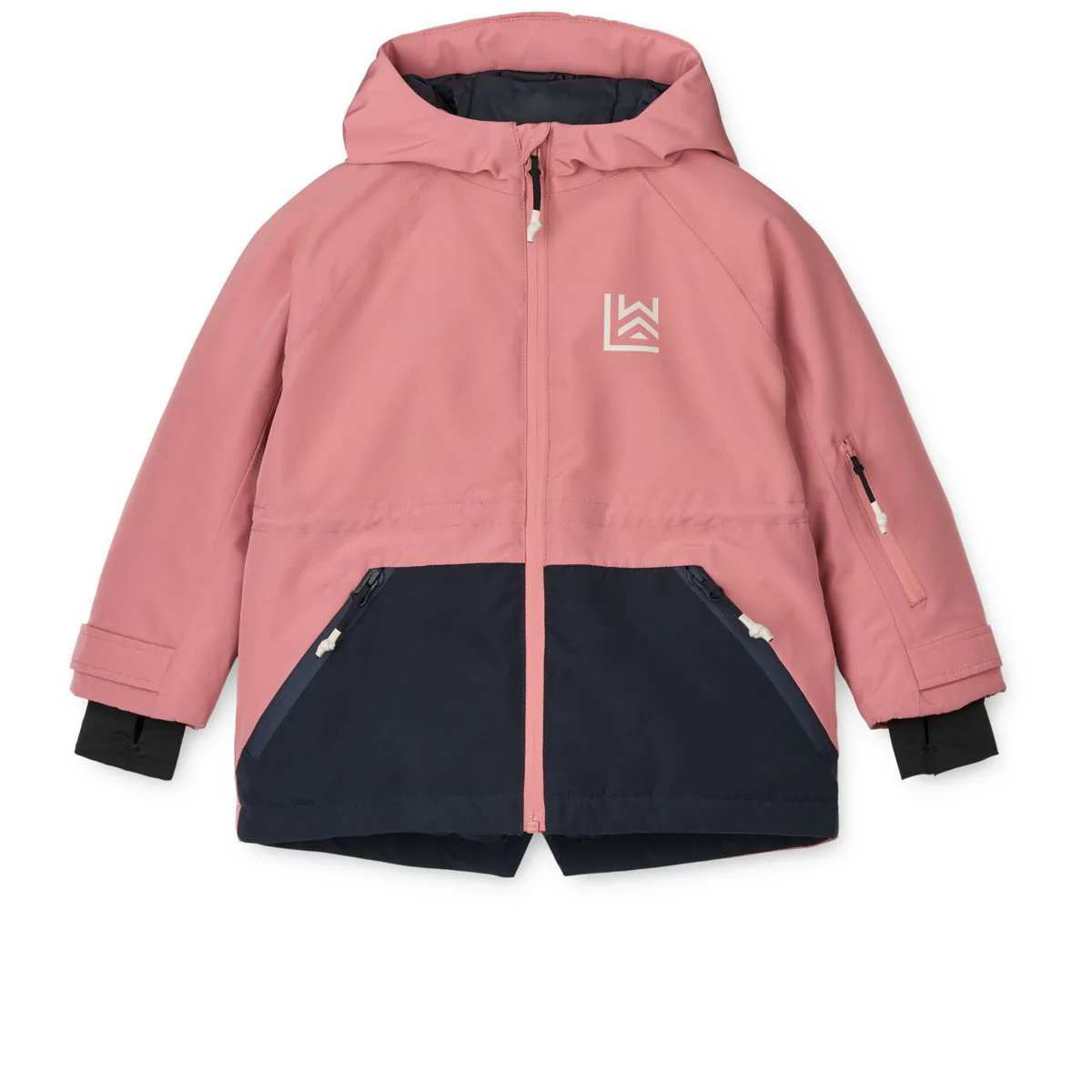 KALLE Winterjacke - Dusty rose / Classic navy