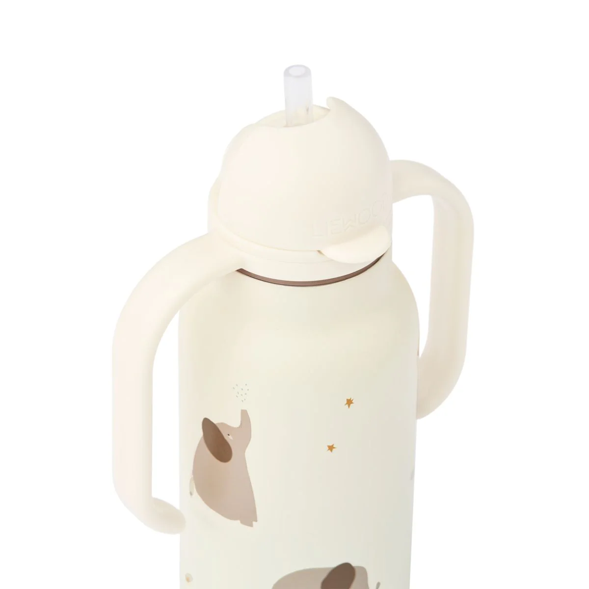 KIMMIE Edelstahlflasche 250 ml - Elephant / Creme de la creme - Image 2