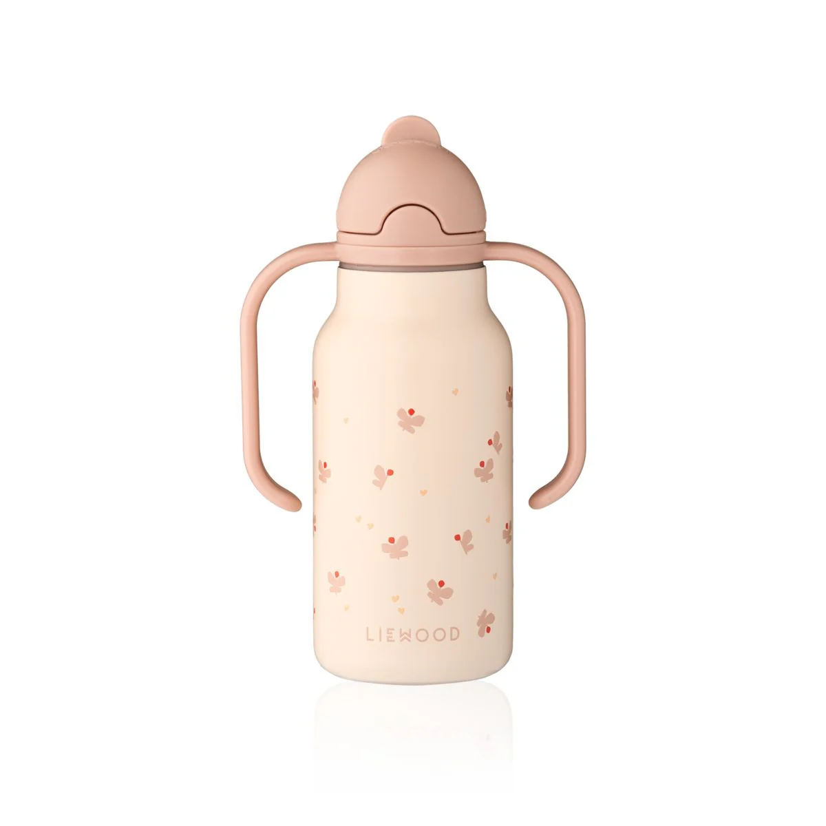 KIMMIE Edelstahlflasche 250 ml - Mini Butterfly / Apple blossom