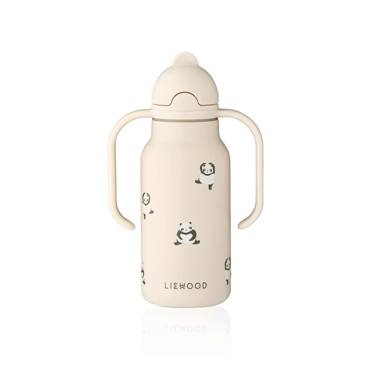 KIMMIE Edelstahlflasche 250 ml - Mini panda / Sandy