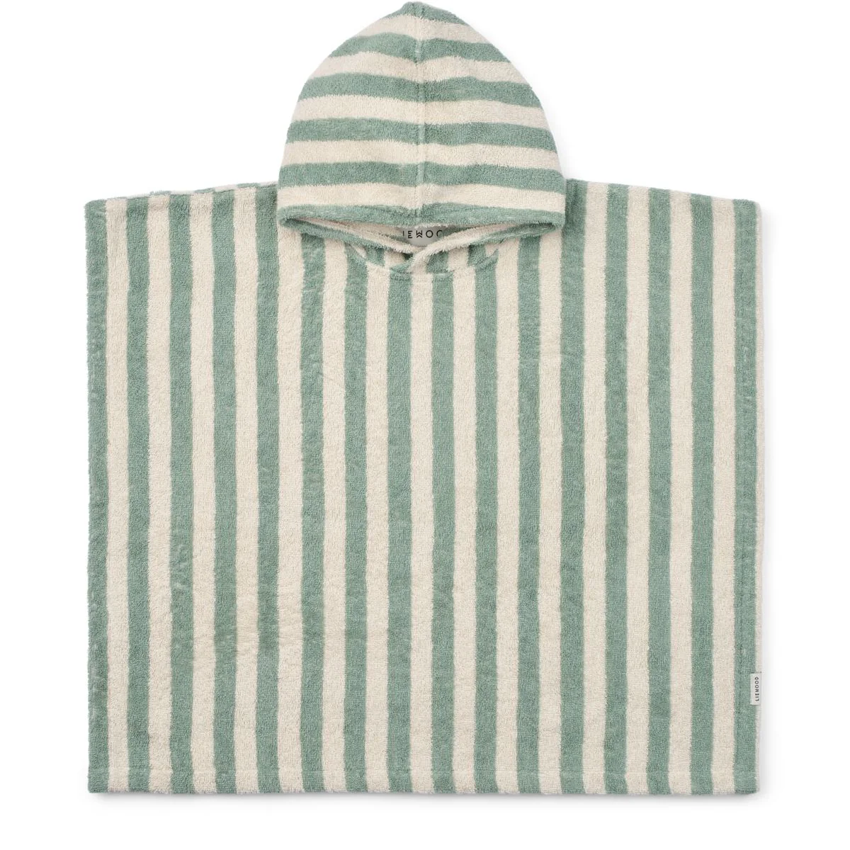 Koi Frottee Poncho - Peppermint / creme de la creme