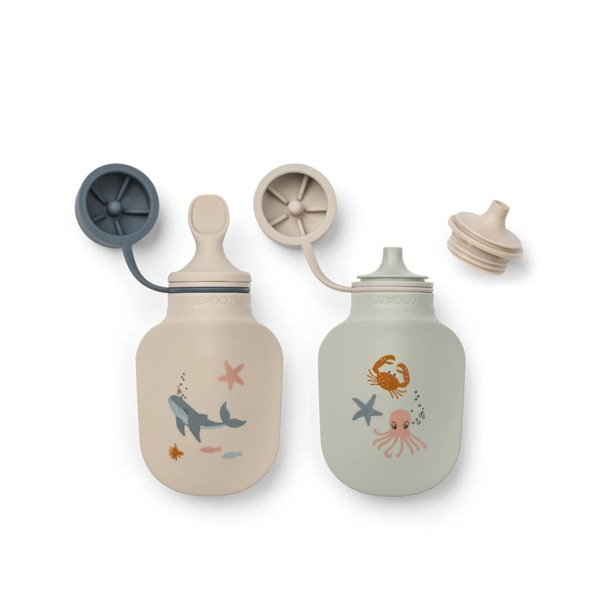 Lizzie Smoothie-Flasche 2er-Pack - Sea creature / Sandy - Image 2