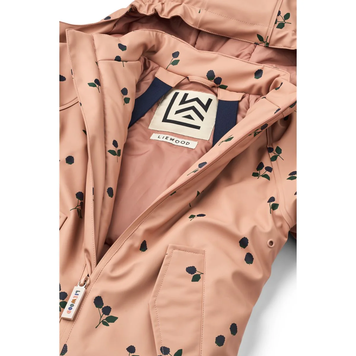 MADDY PU-Regenkombi - Berry / Pale tuscany / Embroidery - Image 7