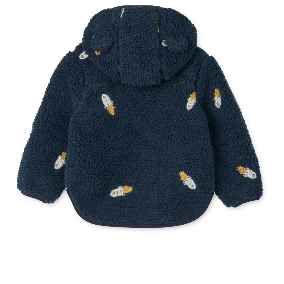 Mara Fleecejacke mit Ohren - Rocket / Classic navy / Embroidery - Image 2