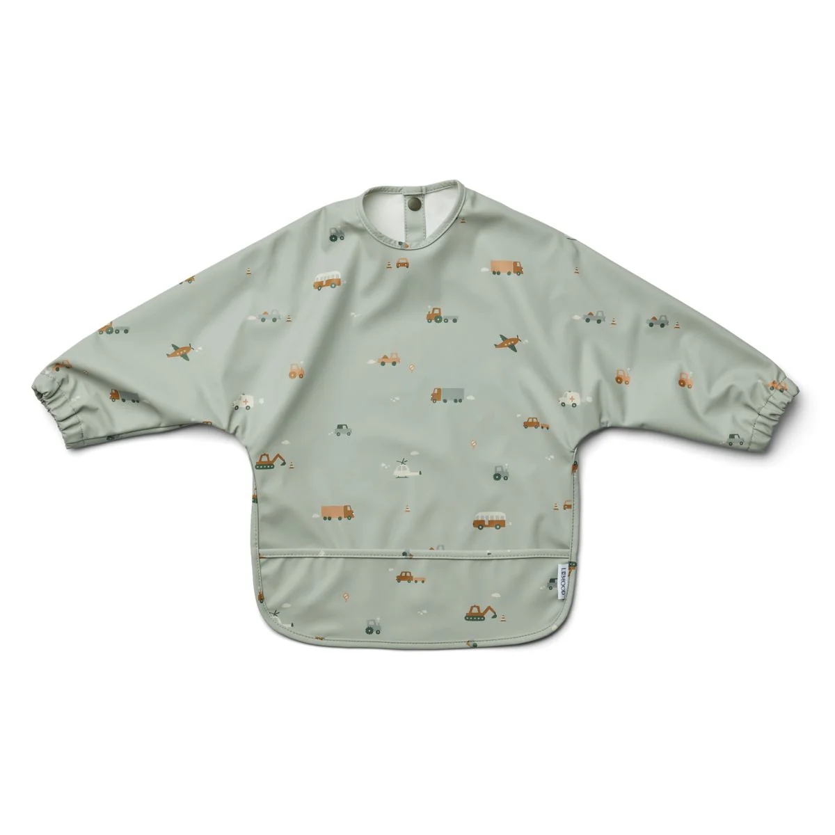 Merle Cape Lätzchen - Vehicles/dove blue mix