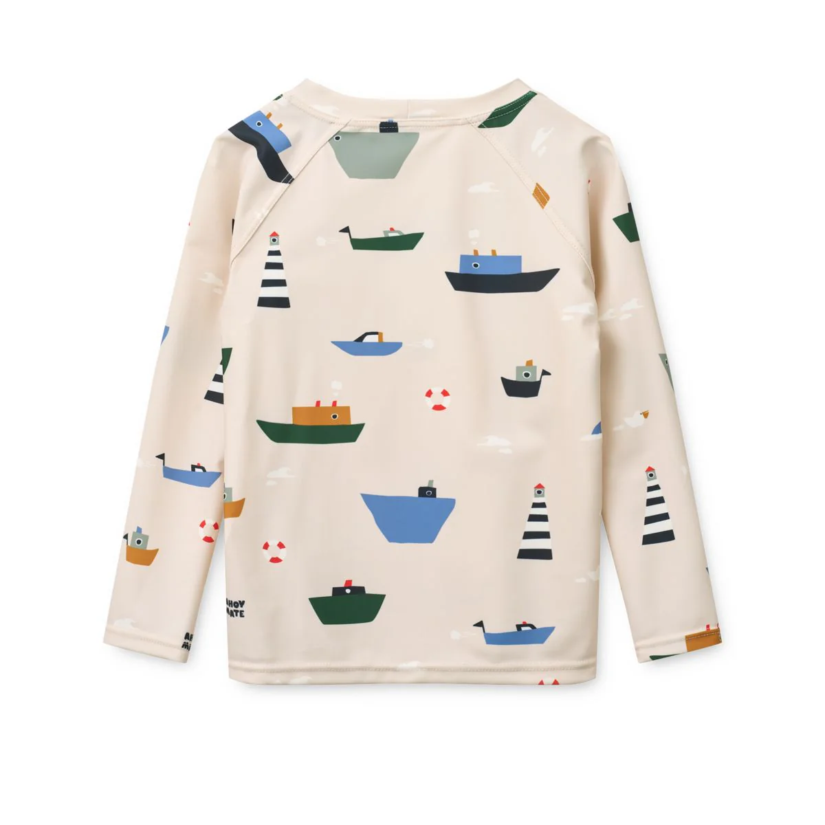 NOAH Bedrucktes Langarm-Schwimm-T-Shirt - Sailing / Sandy - Image 2