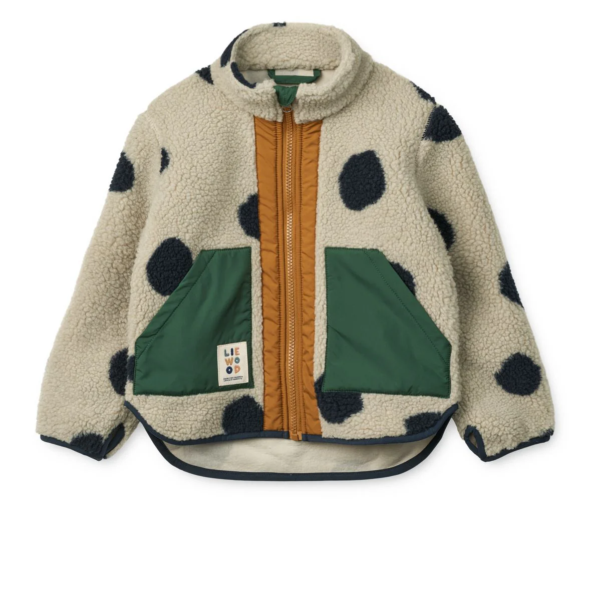 NOAM Fleecejacke - Spot dots / Mist