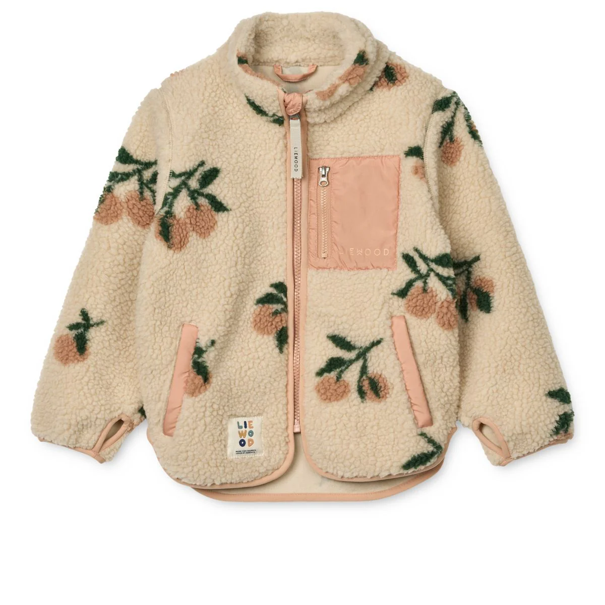 Nolan Fleecejacke - Peach / Sea shell
