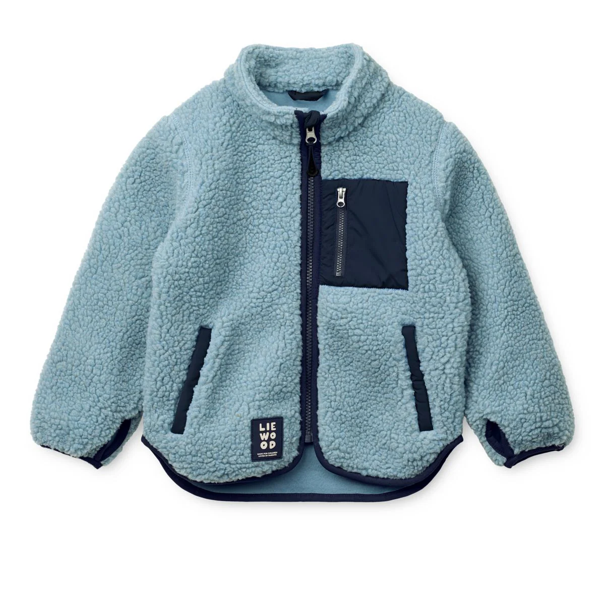 Nolan Fleecejacke - Beach blue