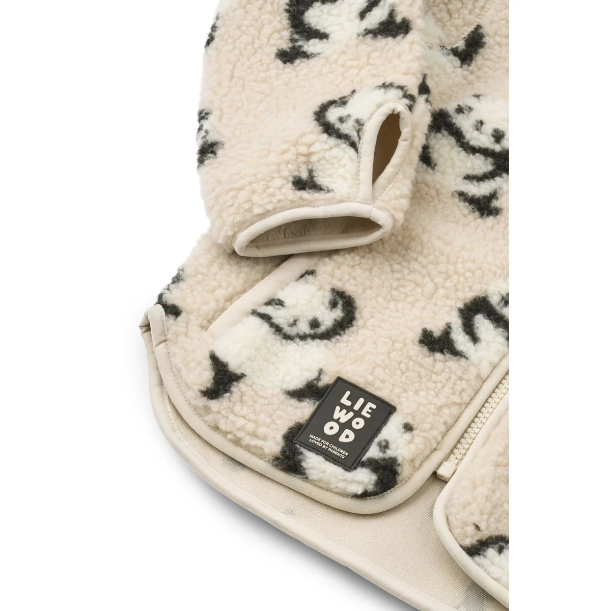 Nolan Fleecejacke - Panda / Sandy - Image 4