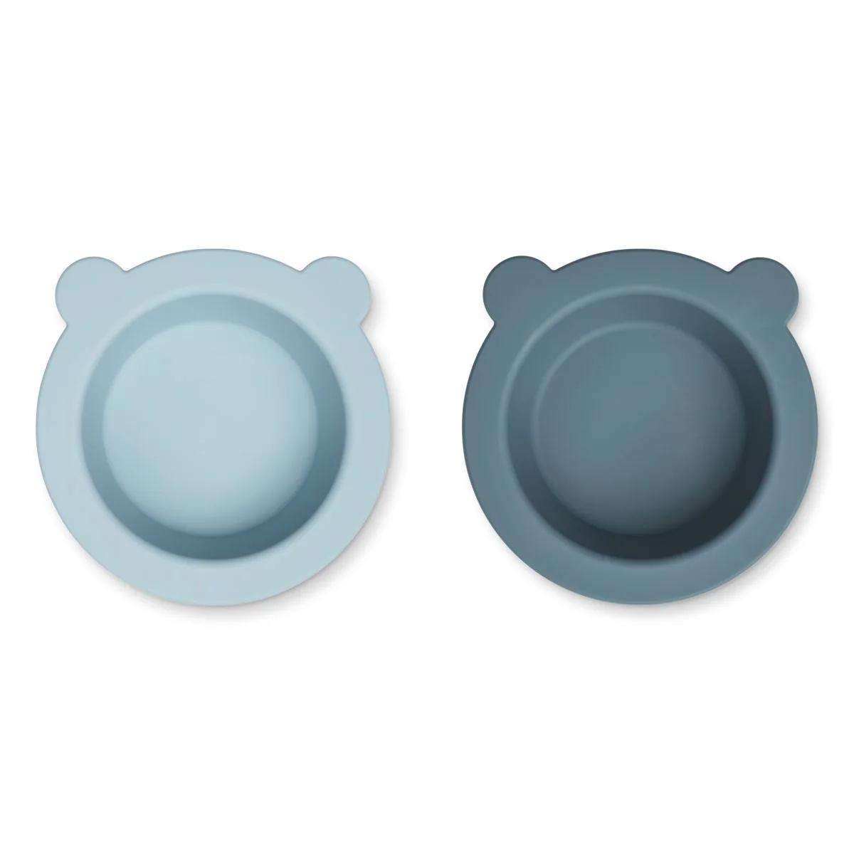 Peony Schale mit Saugnapf 2er-Pack - Sea blue / Whale blue
