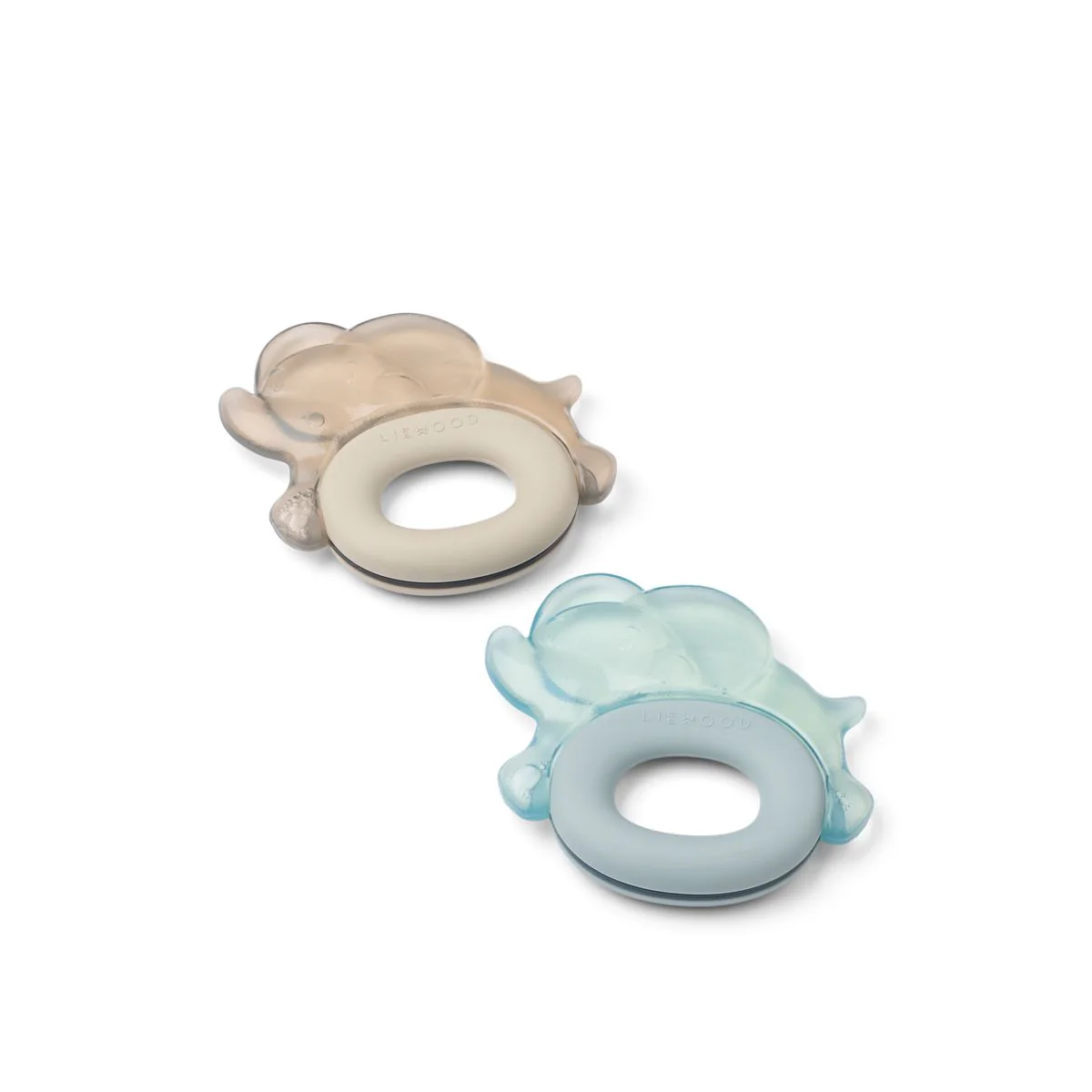 RITA Elefant Kühlende Beißringe im 2er-Pack
 - Sandy / Dove blue