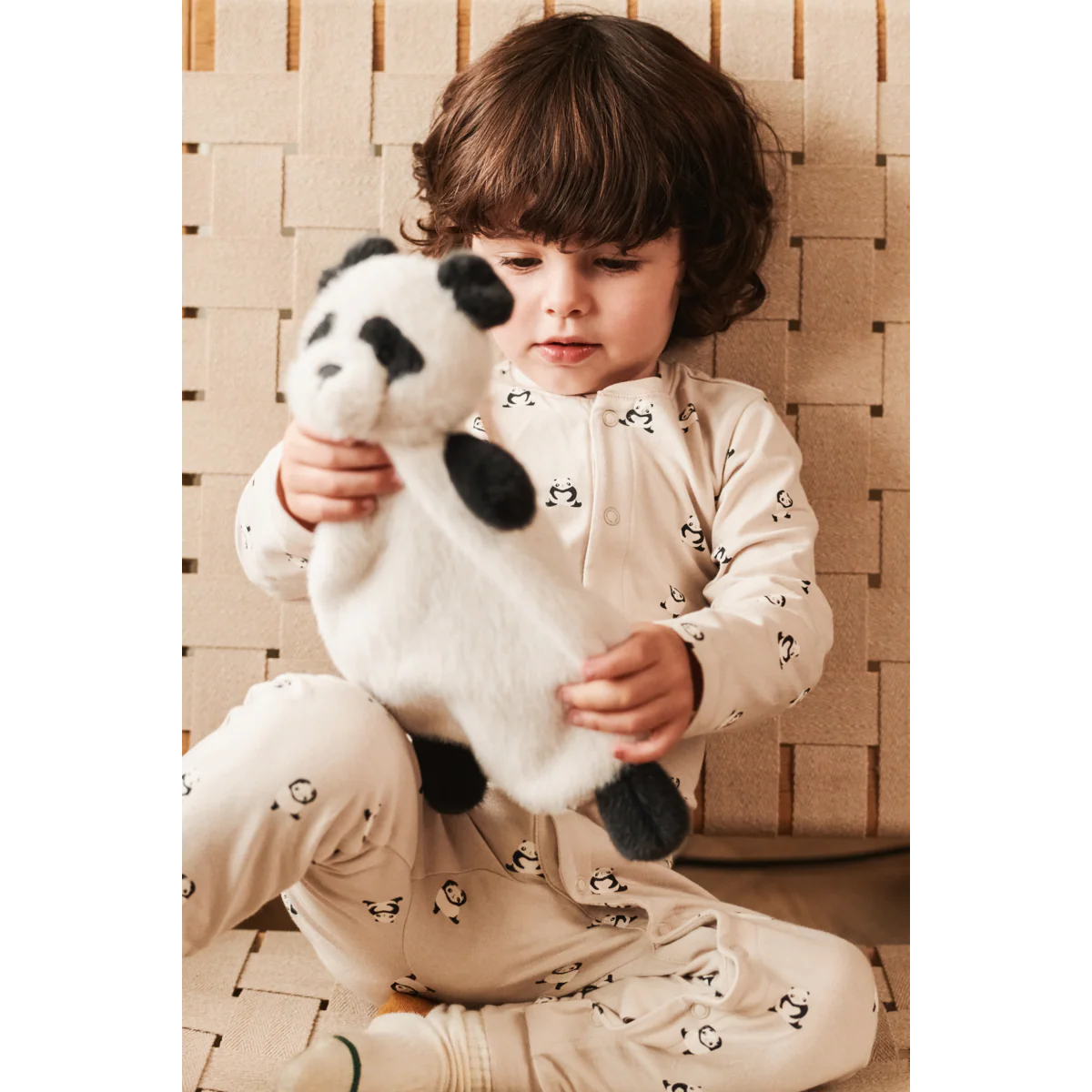 ROY Panda-Schmusetuch - Sandy / Dark grey - Image 3
