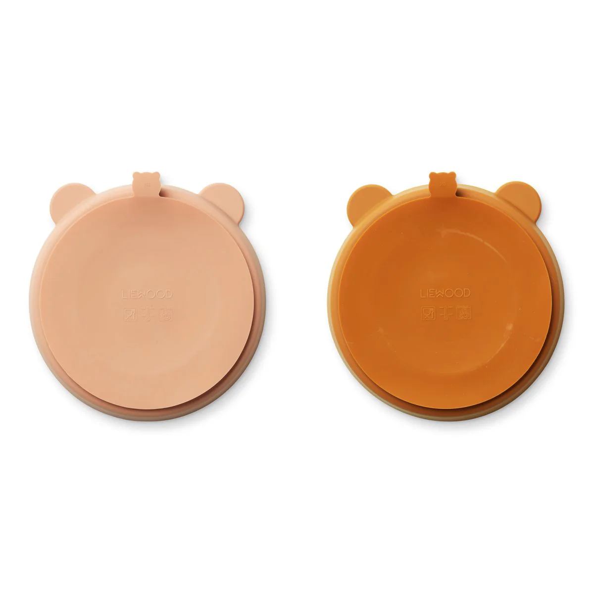 Stacy Menüteller mit Saugnapf 2er-Pack - Mustard / tuscany rose mix - Image 2