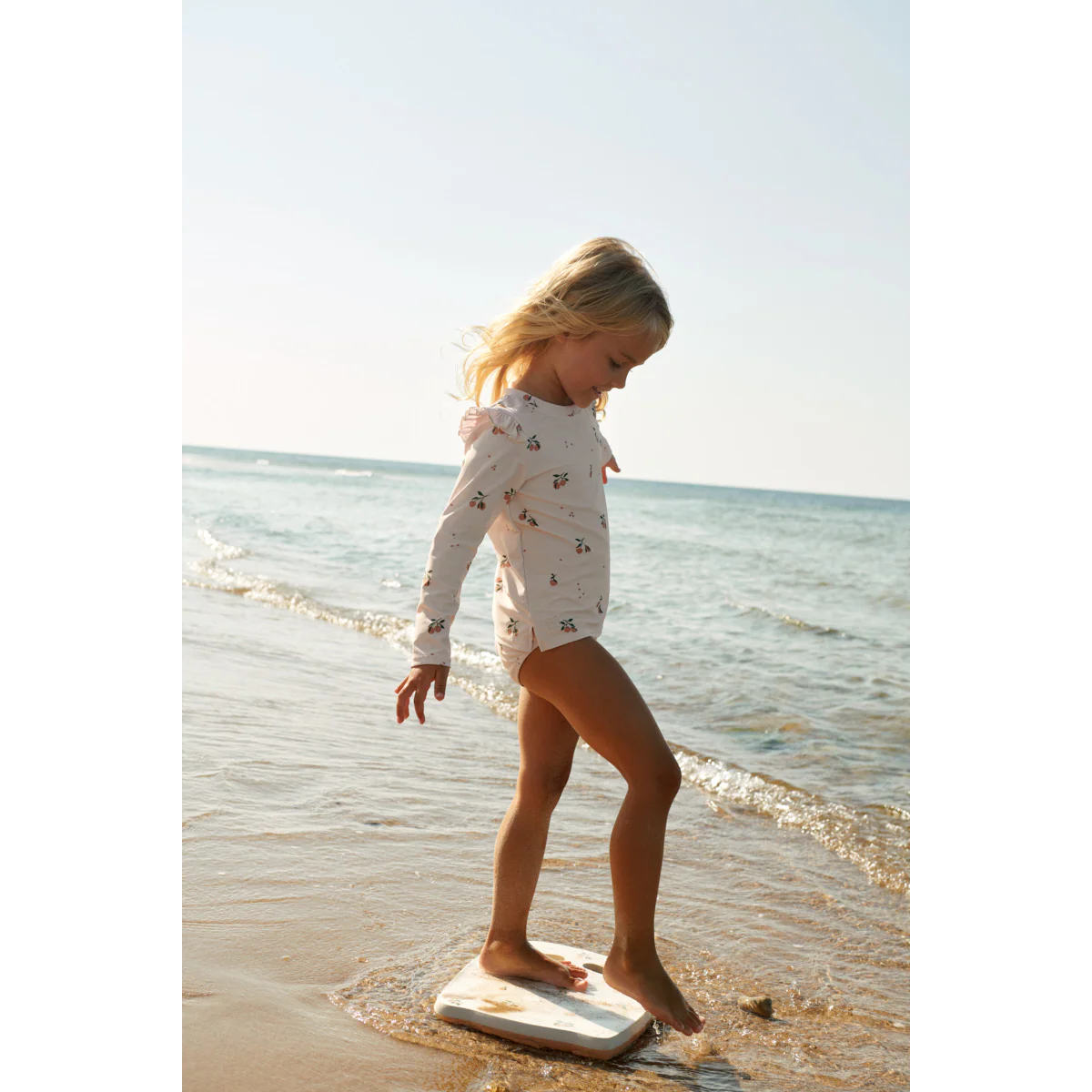 TENLEY Bedrucktes Schwimm-T-Shirt - Peach / Sea shell - Image 3