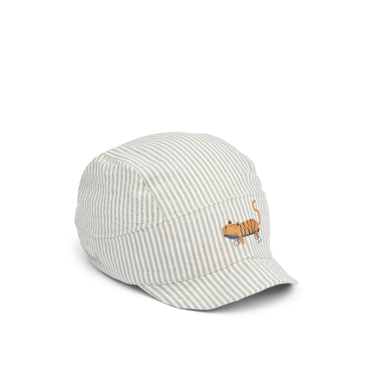 THEON Soft Seersucker Kappe - Peppermint / Sandy