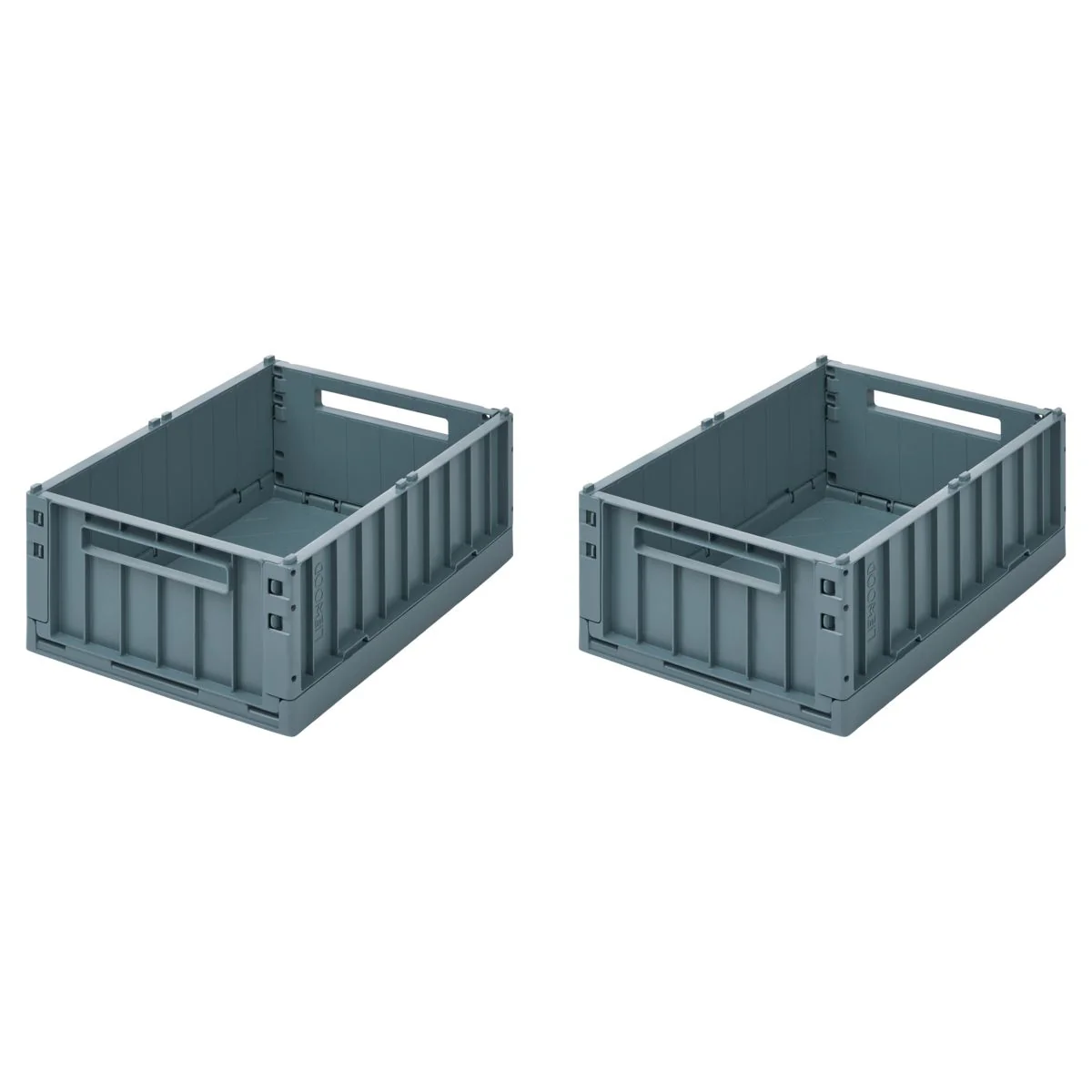 WESTON Aufbewahrungsbox Medium, 2er-Pack - Whale blue