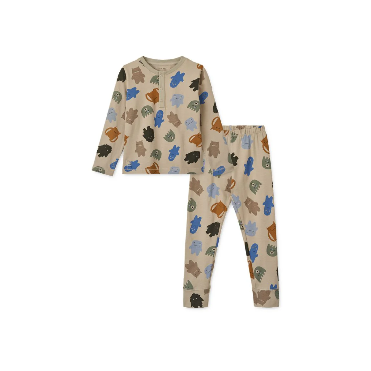 Wilhelm Pyjama-Set - Monster / Mist